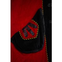 Cappotto pirata rosso/nero "Jack"