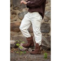 Pantaloni medievali con elastico in vita nature "Veit"