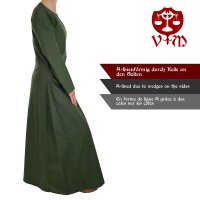 Abito medievale classico o sottoveste verde "Amalie".