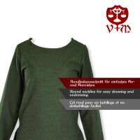 Abito medievale classico o sottoveste verde "Amalie".