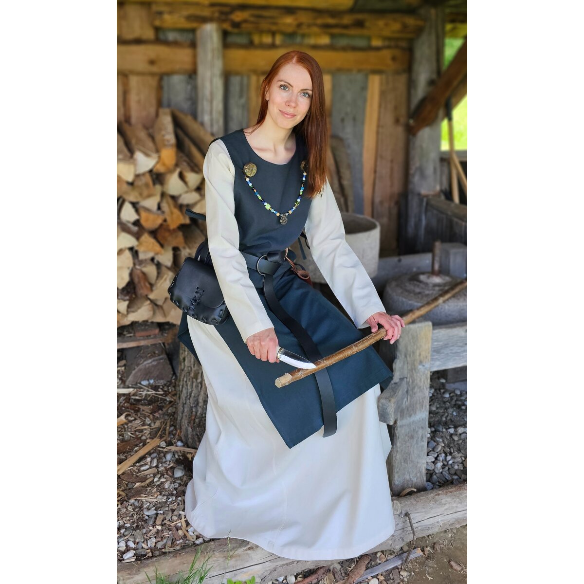 Classic Viking overdress blue "Lykke"