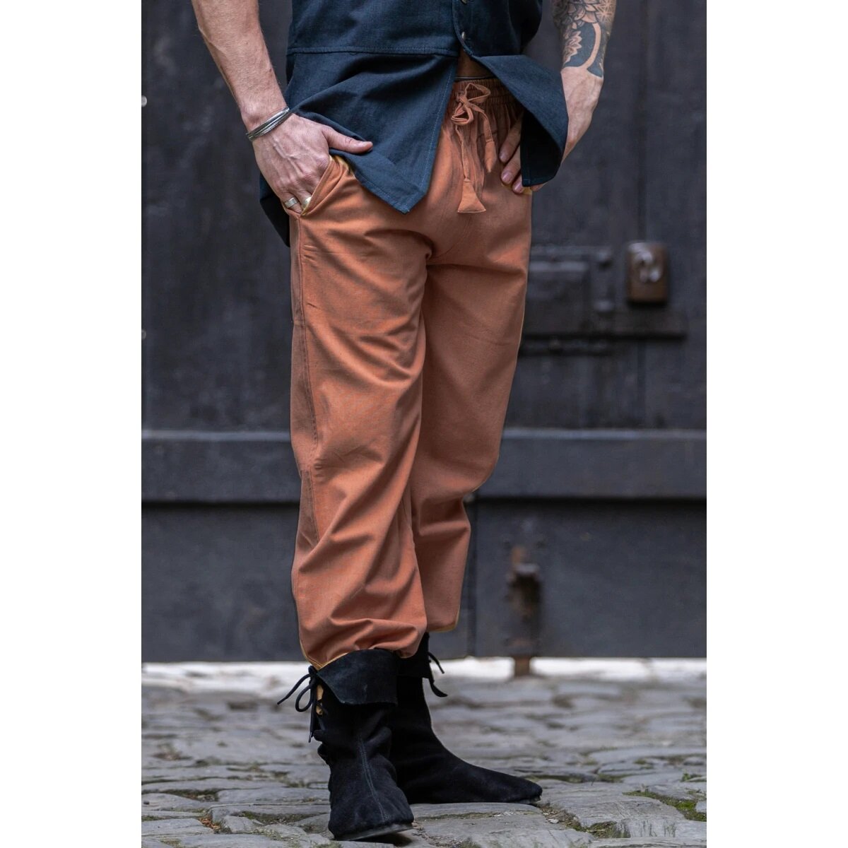 Pantaloni medievali con elastico in vita "Veit"...