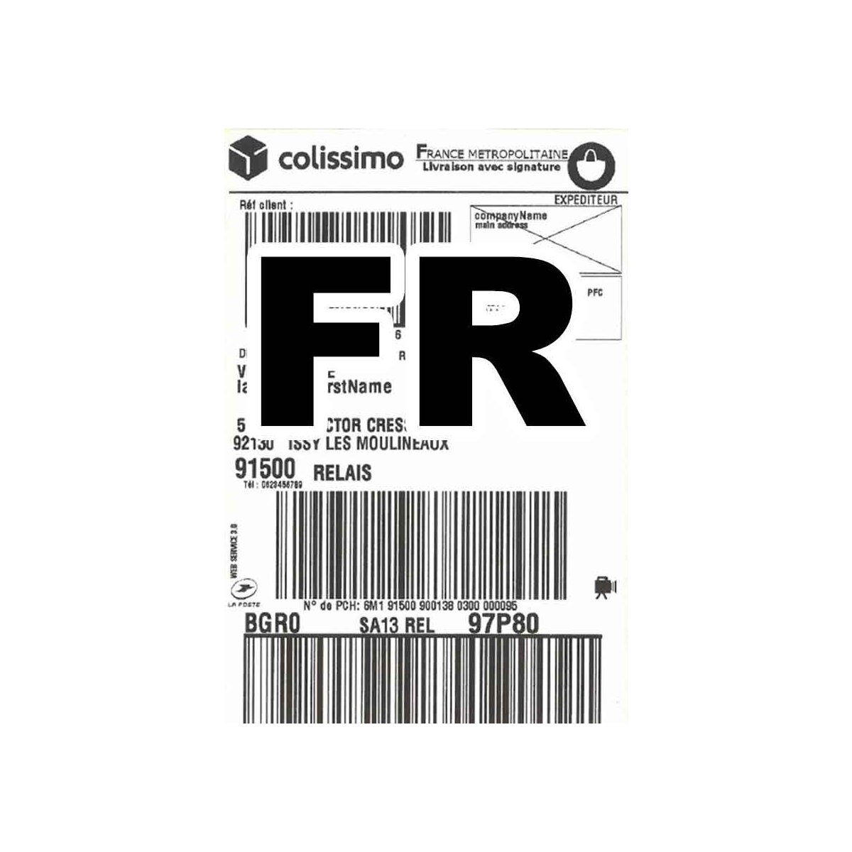 La Poste Colissimo Retourelabel Francia