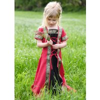 Abito fantasy medievale rosso-nero "Eleanor" per bambini