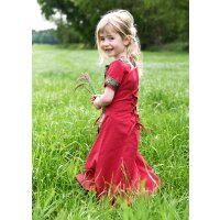 Abito fantasy medievale rosso-nero "Eleanor" per bambini