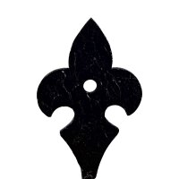 Giglio da parete rustico forgiato "Fleur de Lis"