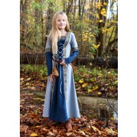 Abito fantasy medievale per bambini, blu, a maniche lunghe "Eleanor".