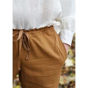 Pantaloni medievali semplici, beige-marrone "Hagen".