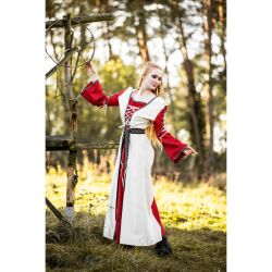 Abito medievale rosso/natura “Amalia”