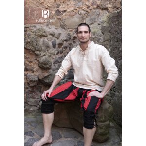 Pantalone Landsknecht nero/rosso "Maximilian