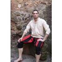 Pantalone Landsknecht nero/rosso "Maximilian