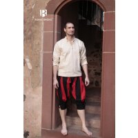 Pantalone Landsknecht nero/rosso "Maximilian