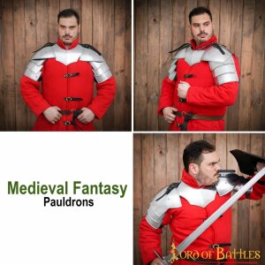 piastre da spalla fantasy medievali