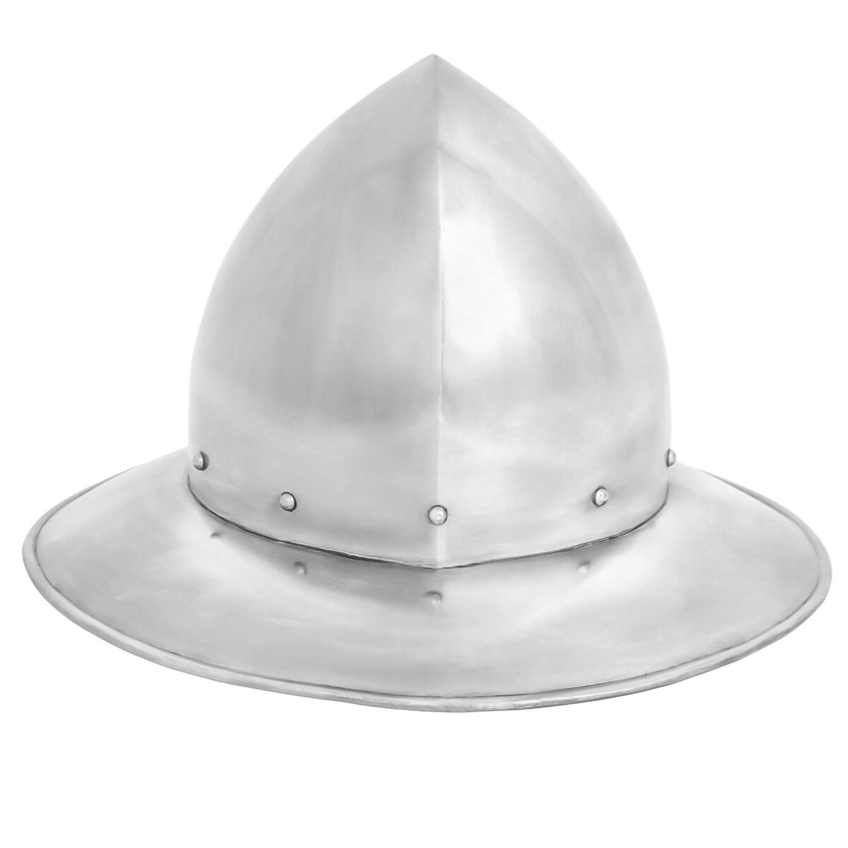 XIV Century kettle Hat Steel Helmet with leather Liner