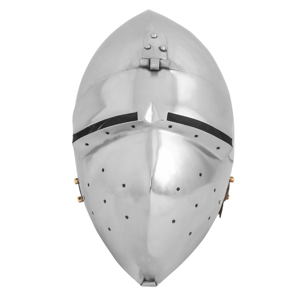 Medieval Klappvisor Bascinet Helmet with Padded Liner 16...