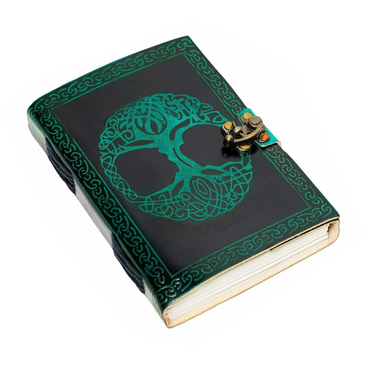 Medieval Tree of Life Journal Handcrafted Genuine Leather...