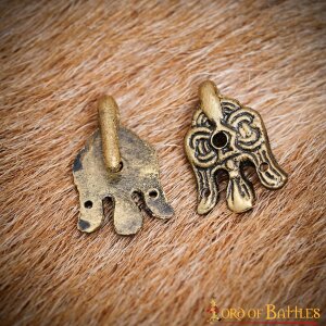 Gancio per avvolgere le gambe in ottone Viking "Raven", set di 2 pezzi