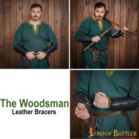 Bracciali "The Woodsman" realizzati a mano in pelle