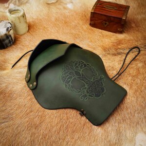 Larp Leather Shoulder Armour Yggdrasil World Ash