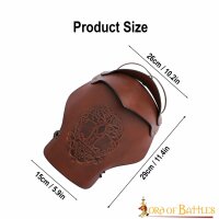 Larp Leather Shoulder Armour Yggdrasil World Ash