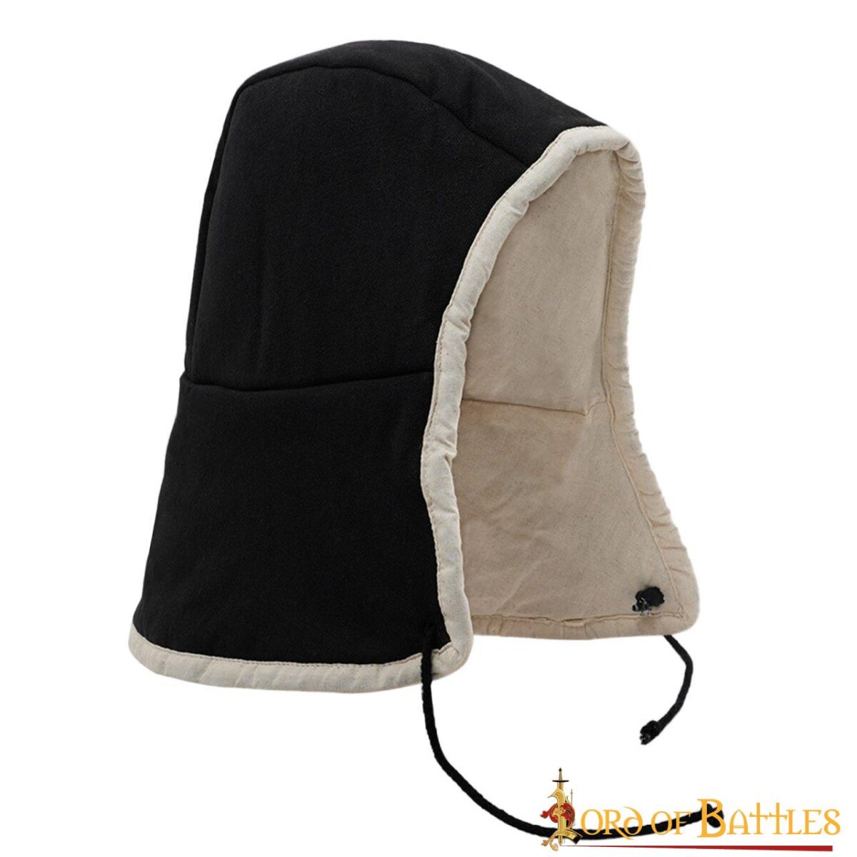 Medieval Padded Cap Black