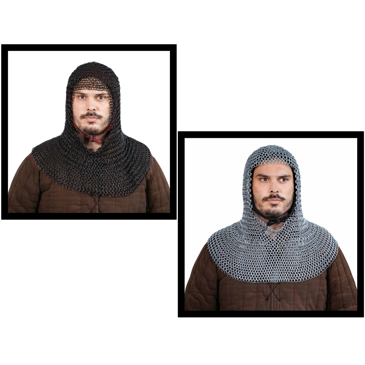 Medieval Chainmail Hood Coif Steel Butted Round Rings