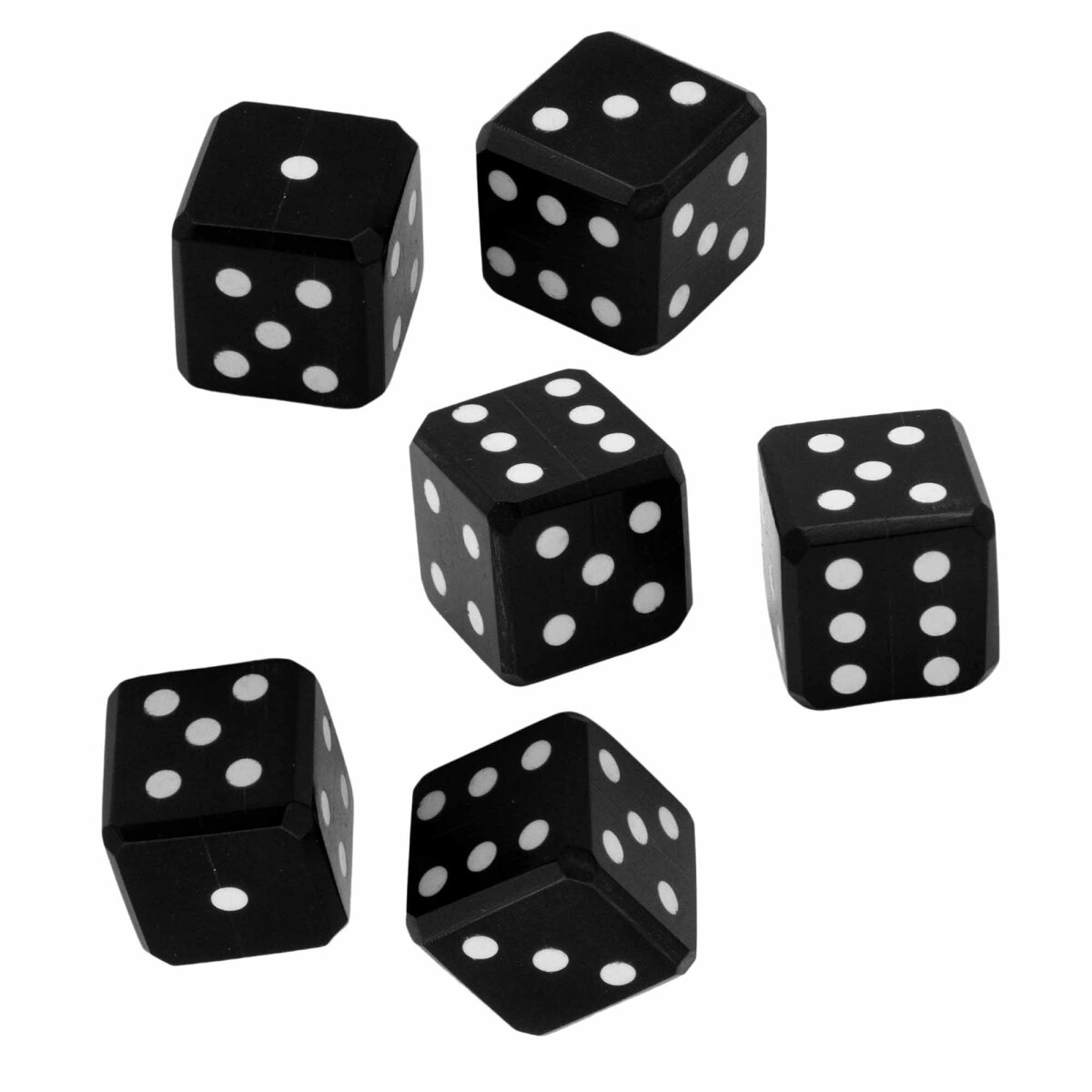 Set di 6 cubi di corno medievali