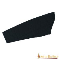 Gambeson medievale imbottito (tipo 1) con maniche annesse nero