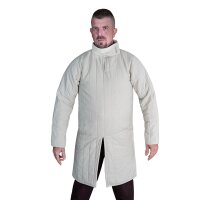 Gambeson imbottito medievale del XIII secolo (tipo 8) con colletto abbottonato Natura