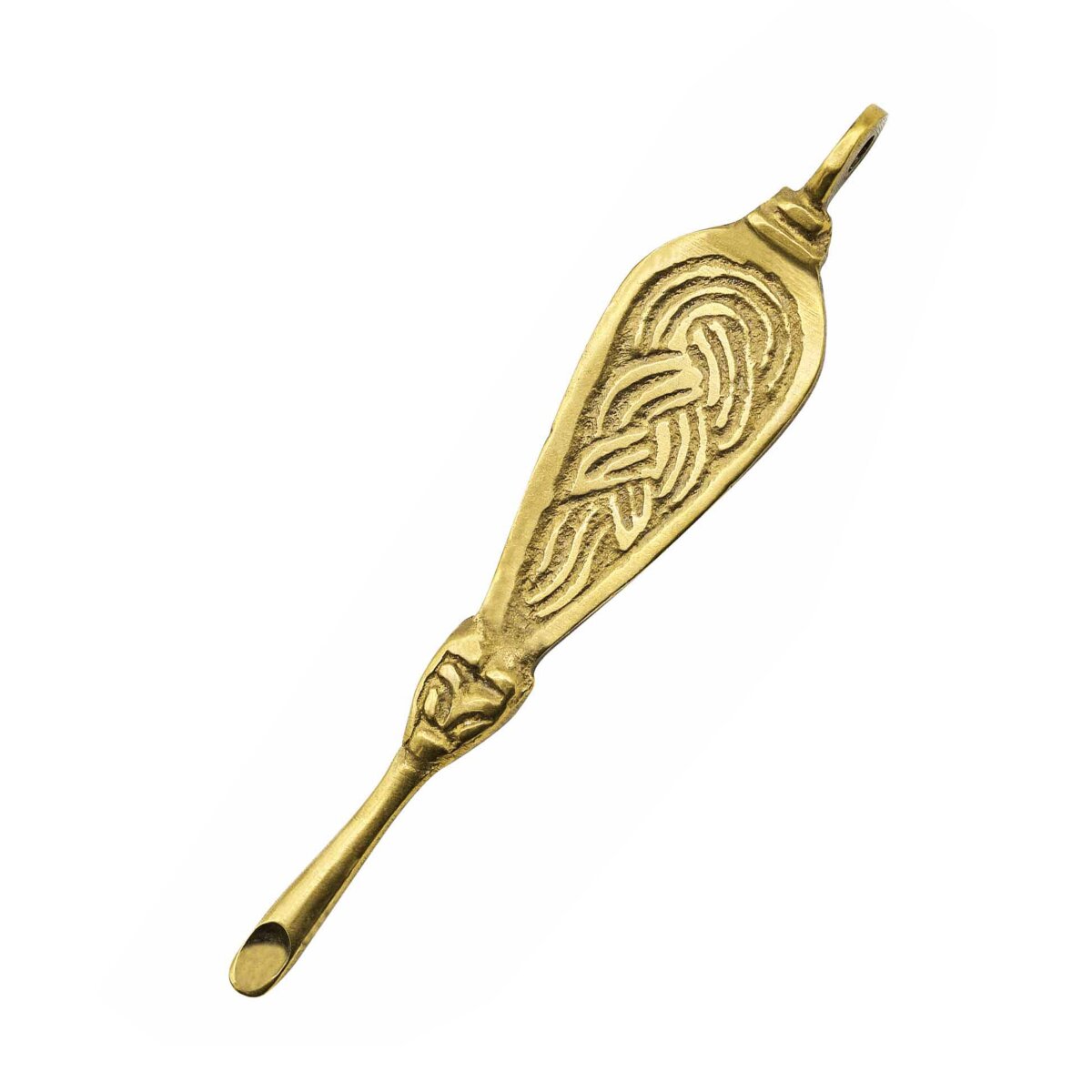 Ornate Viking Pure Solid Brass Ear Cleaner Fully...