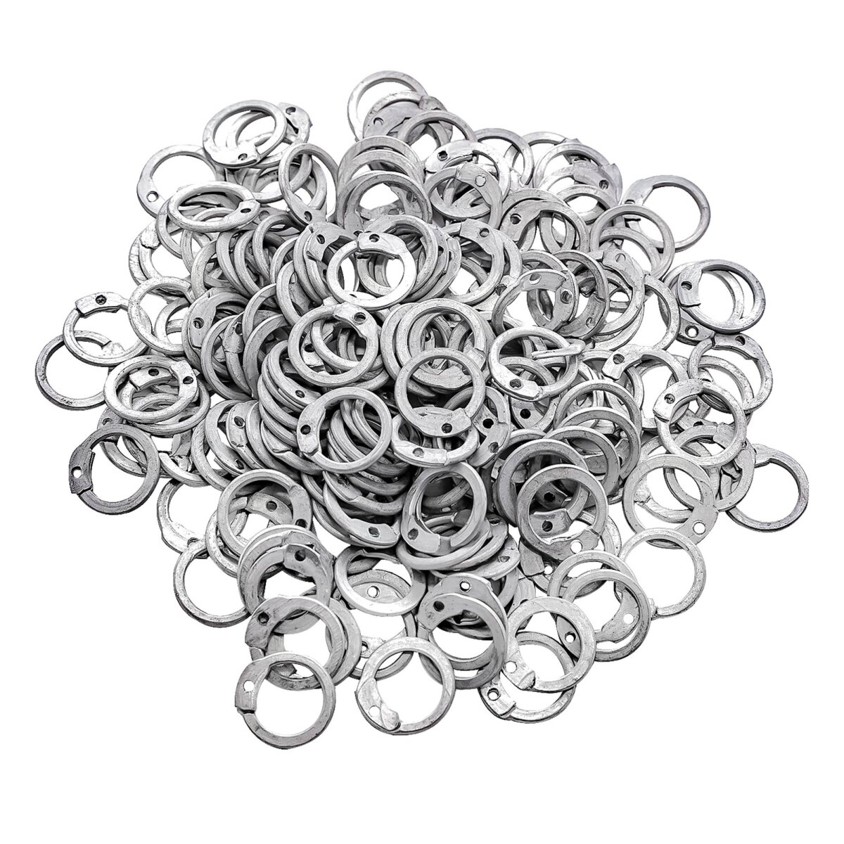 Aluminium Loose Rings, Flat Rings with Dome Rivets, 10 mm...