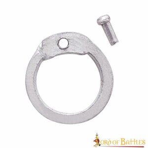 Anelli sciolti Anelli di catena in alluminio, anelli piatti con rivetti a testa di fungo, ID 10 mm, spessore 16 gauge (1,6 mm)