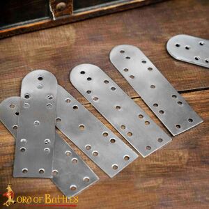 Birka Piastre Lamellari 100 Pezzi Piastre dAcciaio Sciolte Per Armature Lamellari Viking/Rus/Khazar