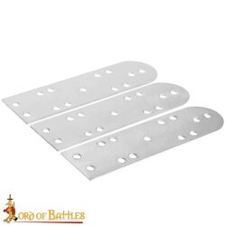 Birka Piastre Lamellari 100 Pezzi Piastre dAcciaio Sciolte Per Armature Lamellari Viking/Rus/Khazar