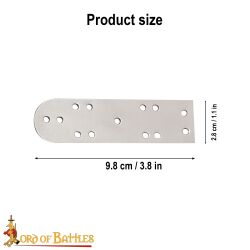 Birka Piastre Lamellari 100 Pezzi Piastre dAcciaio Sciolte Per Armature Lamellari Viking/Rus/Khazar