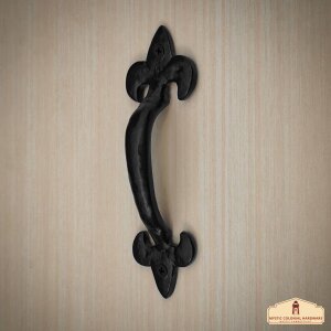 Maniglia in ghisa rustica Fleur De Lis (17X4,7) cm casa di campagna