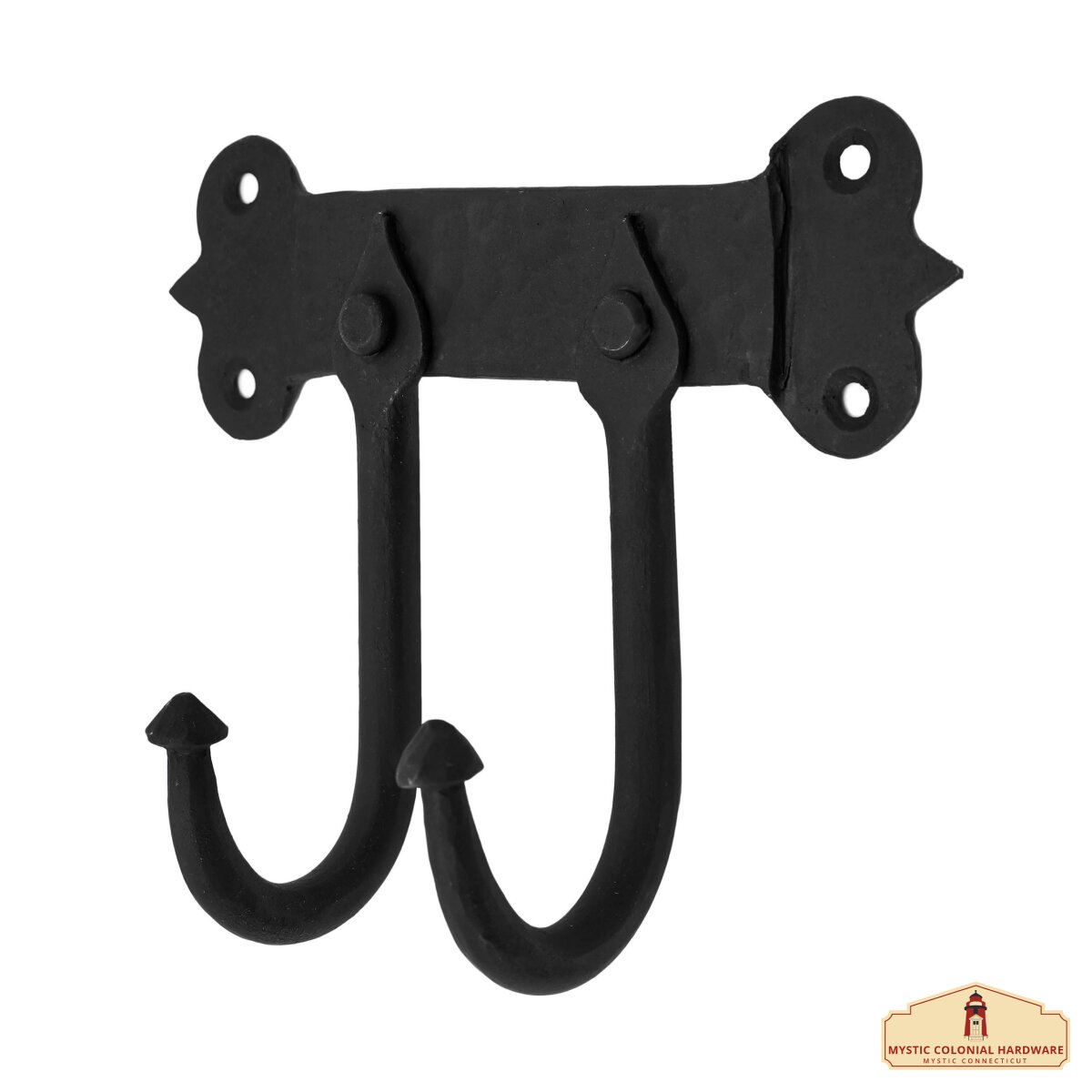 Rustic Cast Iron Wall Hooks, Heavy Duty Retro Utility...