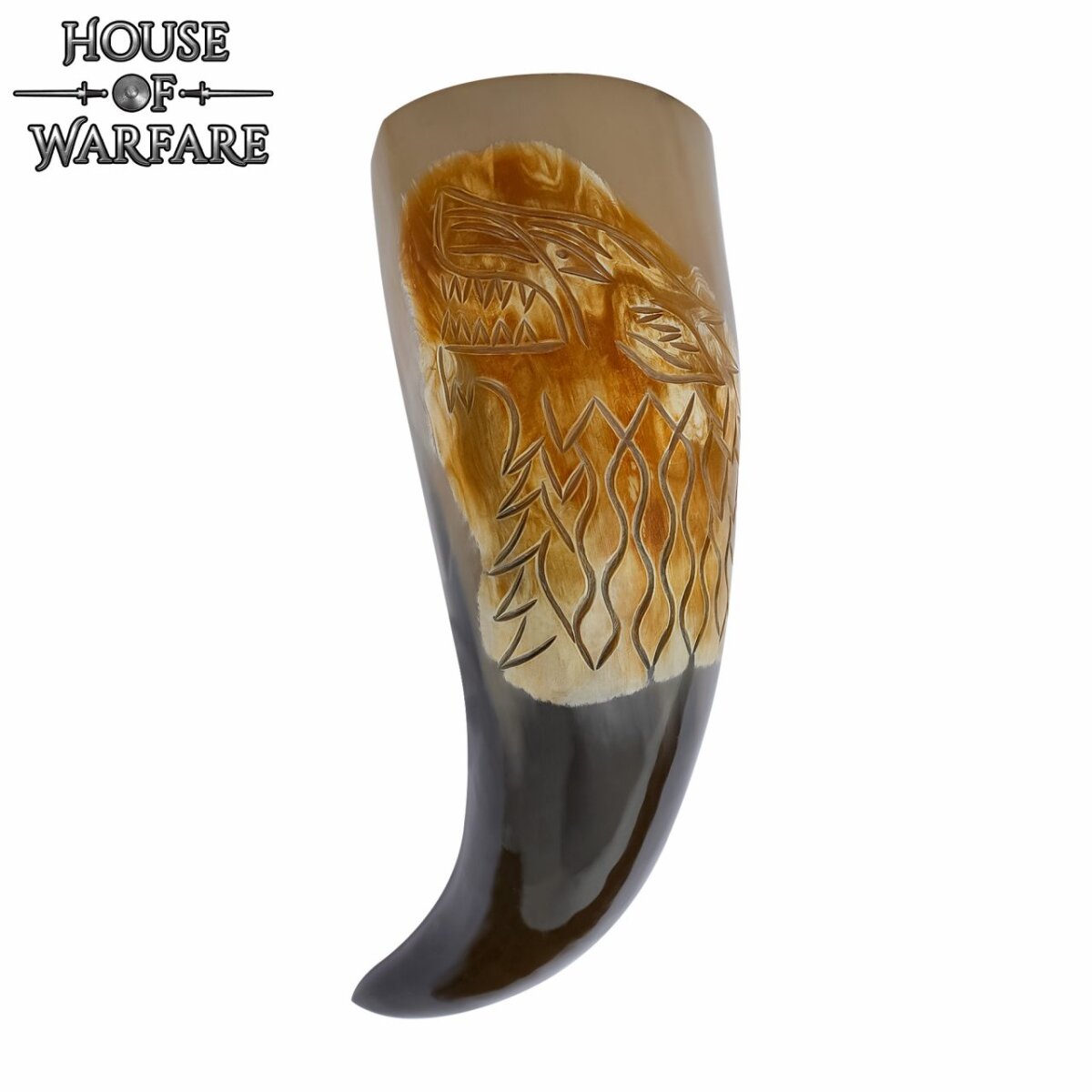 The Fenrir Wolf Genuine Drinking Horn