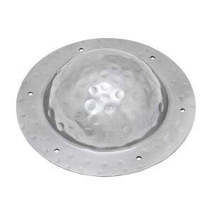 Scudo medievale, lucido, acciaio 1,5 mm, aspetto martellato