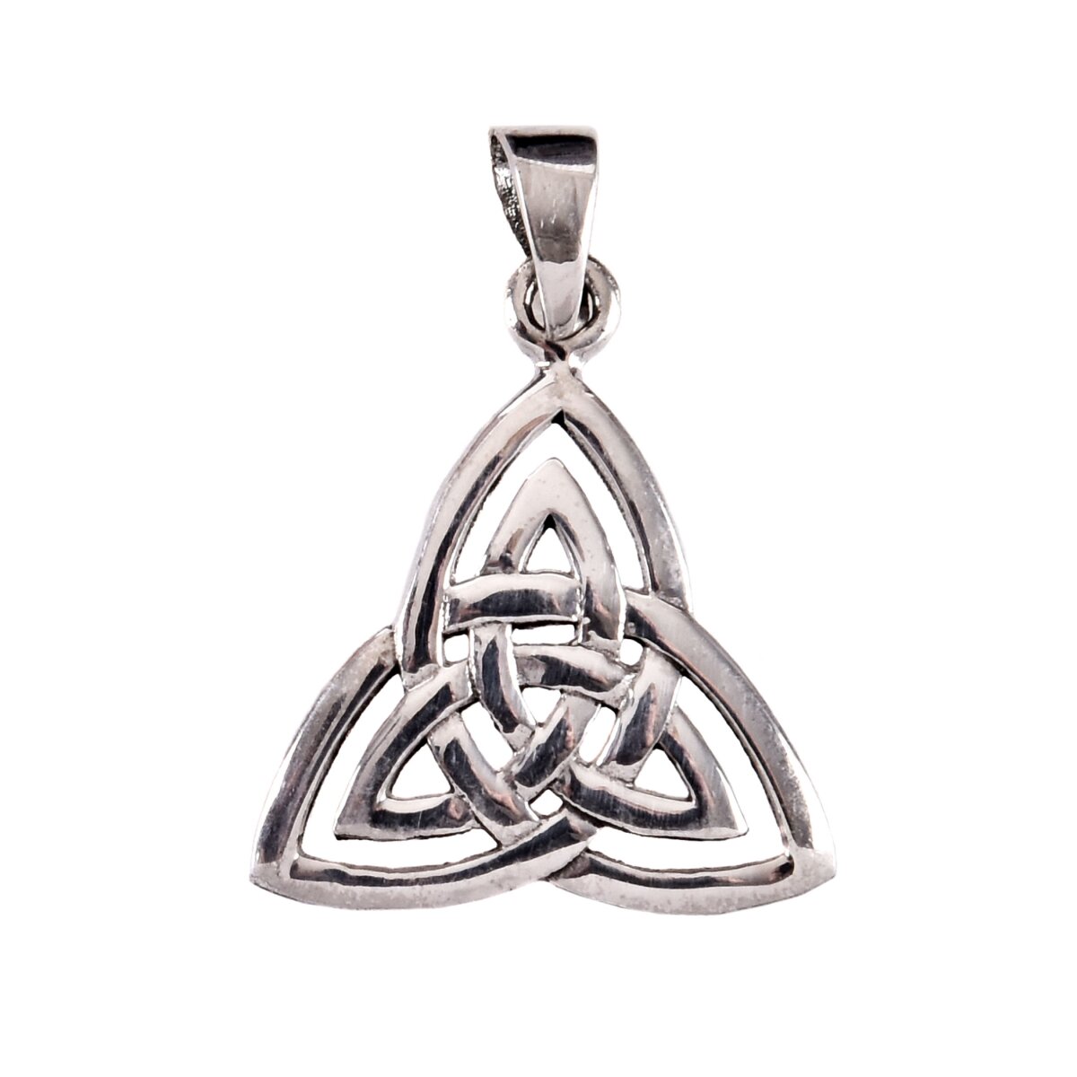 Slver chain pendant, life knot