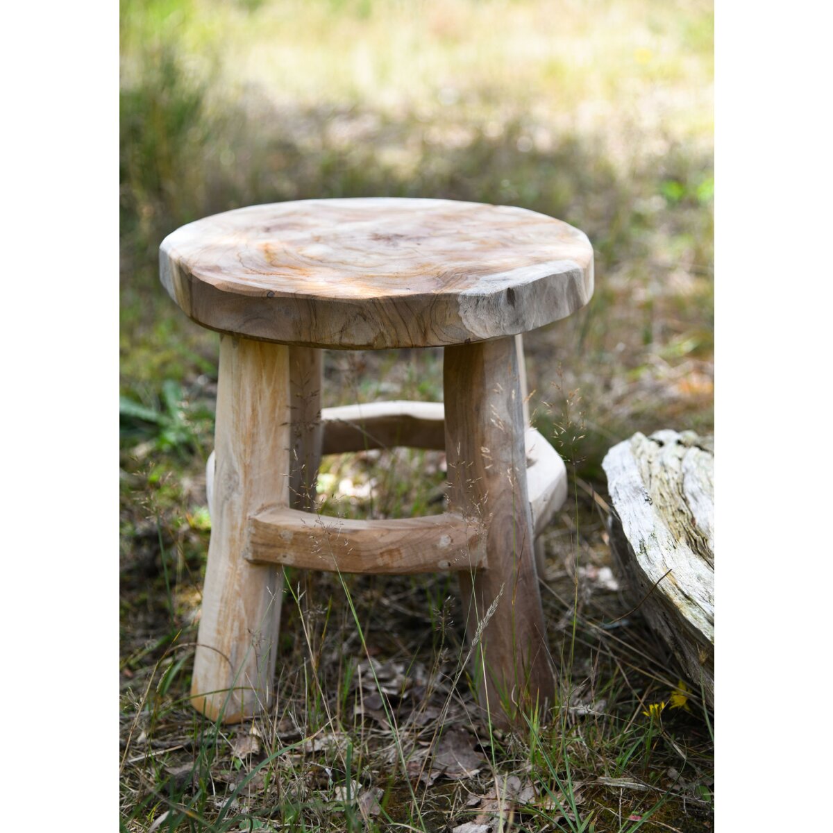 Petit tabouret en bois, denviron 31 cm de haut