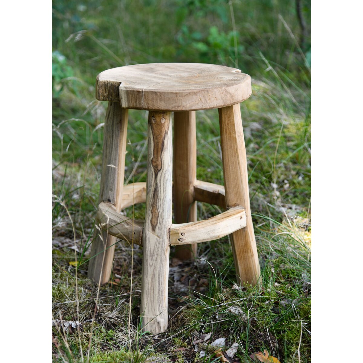 Tabouret en bois, environ 45 cm de haut