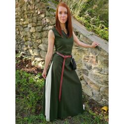 Ever-Pretty Vestiti da Cerimonia Lungo Stile Impero Chiffon Scollo a V Maniche con Volant Donna Fagiolo Verde 38