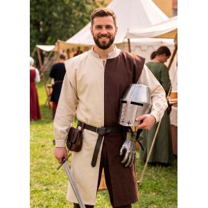 Tabarro medievale marrone / natura "Enzio"