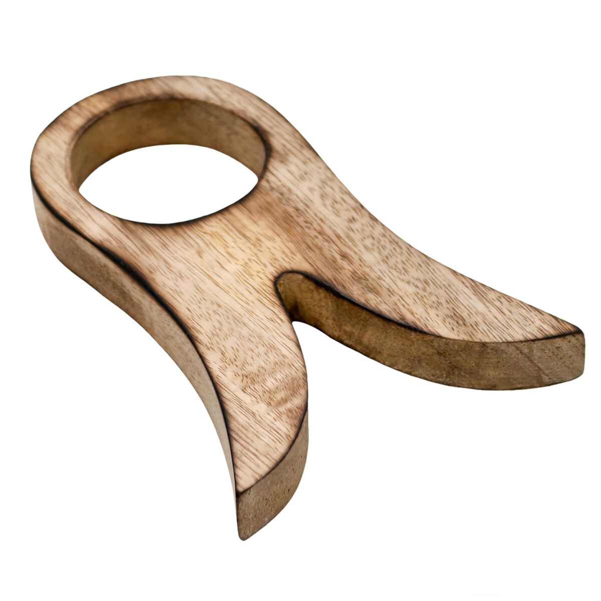 Supporto per corno medievale in legno