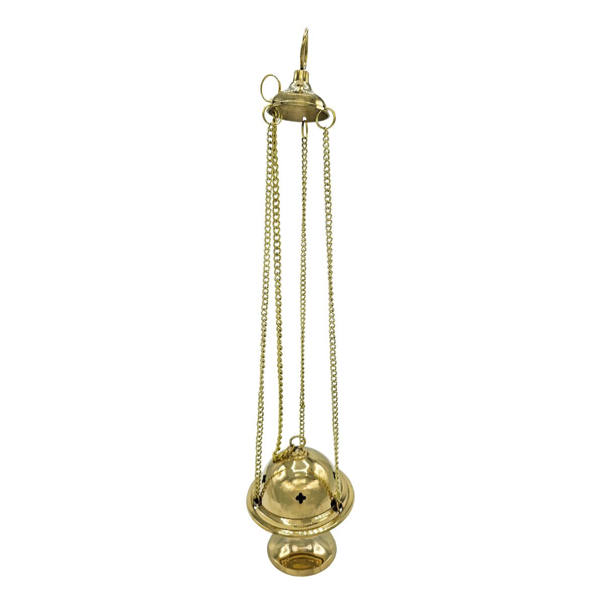 Incensiere oscillante in ottone lucido box