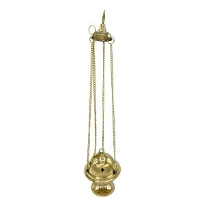 Incensiere oscillante in ottone lucido
