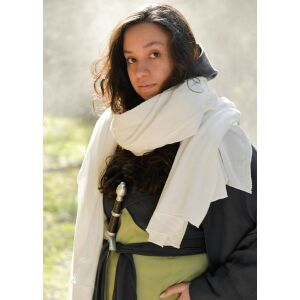 Sciarpa medievale in cotone effetto stropicciato unisex