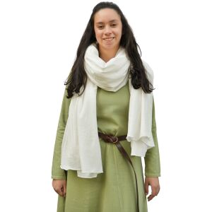 Sciarpa medievale in cotone effetto stropicciato unisex