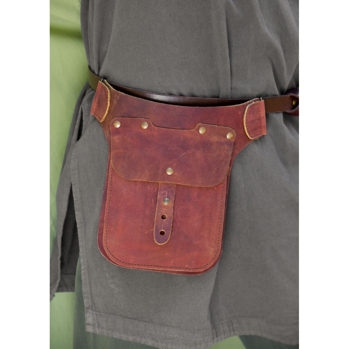 Cintura in pelle borsa hip bag conciata  box
